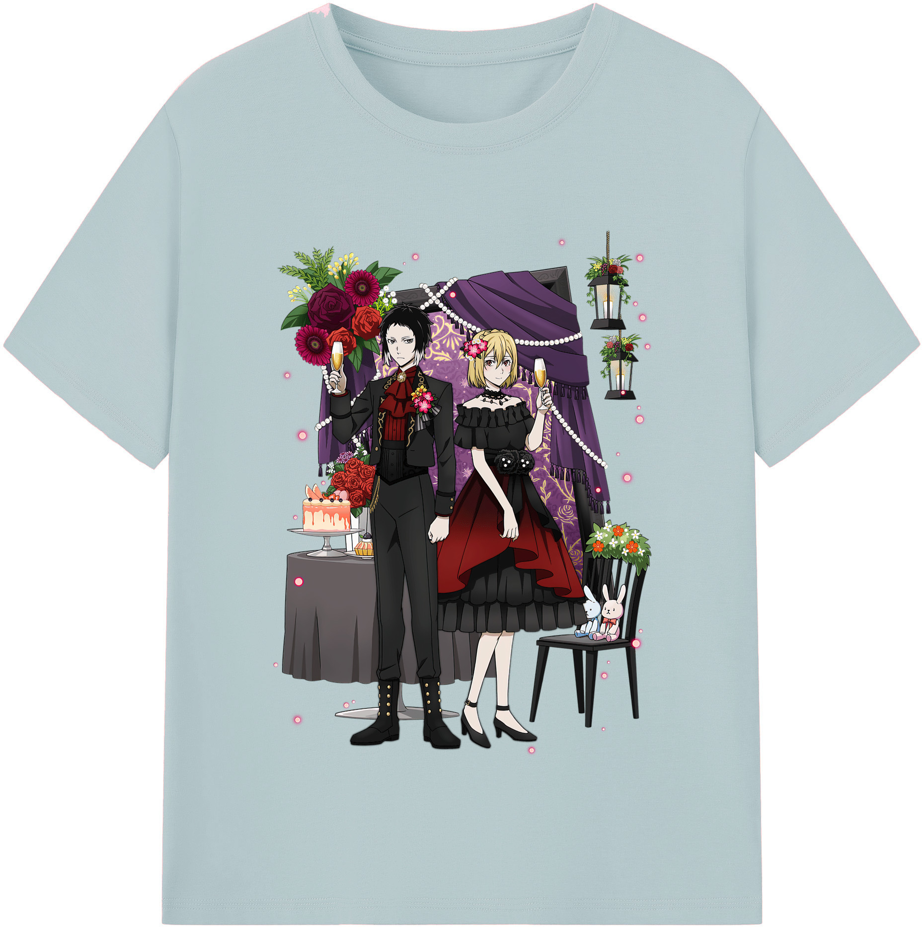 （画像用） 文豪ストレイドッグス Bungo Stray Dogs 綿100％半袖Tシャツ（フロントプリント）